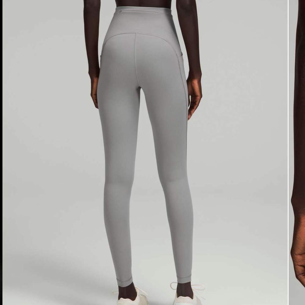 lululemon Swift Speed HR Tight 28" 
Color: Gull Grey
Size: 4